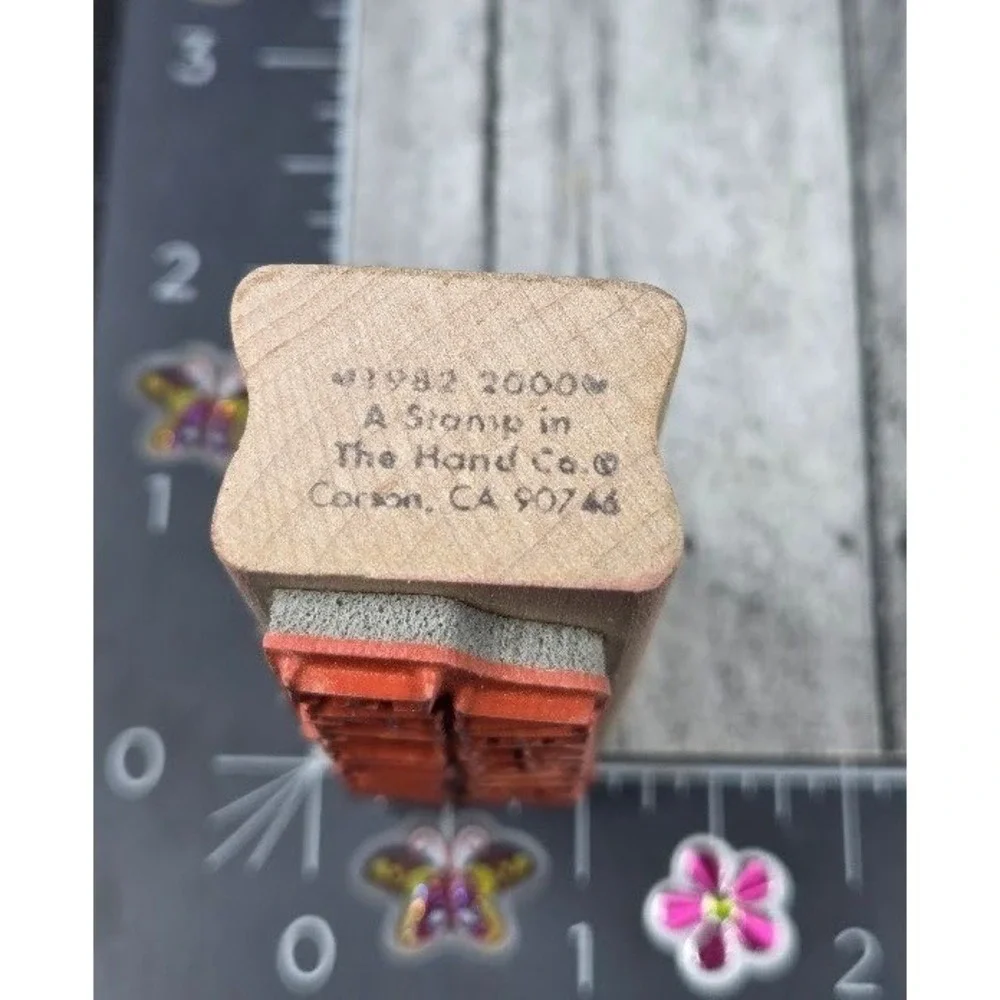 A Stamp In The Hand Eat Your Veggies Rubber Stamp Wood #J66